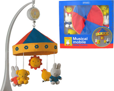 Miffy Baby Musical Mobile Primary | Miffy Musical Mobile | Augusta Du ...