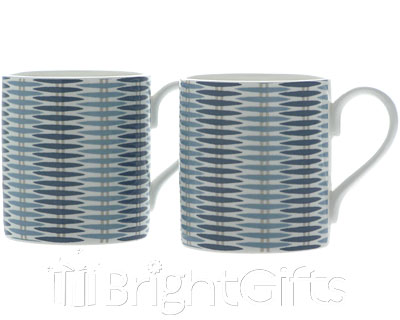 Roy Kirkham Nina Campbell Basket Weave Mugs