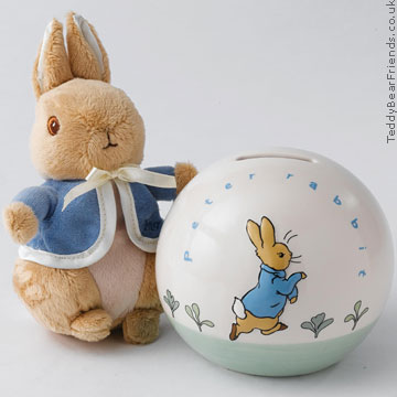 Border Fine Arts Peter Rabbit Money Box and Soft Toy