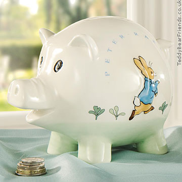 Border Fine Arts Peter Rabbit Piggy Bank