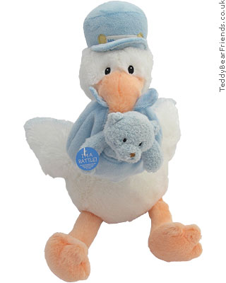 Baby Gund Stork And Baby Soft Toy