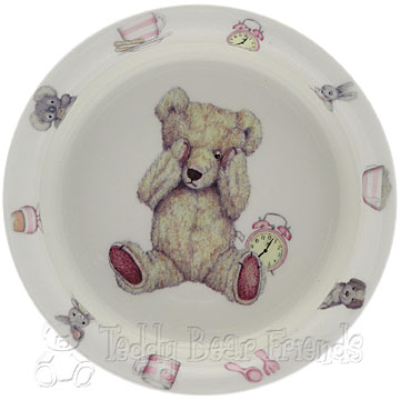 Teddy Time Girls Bowl by Roy Kirkham | Teddy Bear Friends