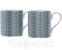 Roy Kirkham Nina Campbell Basket Weave Mugs